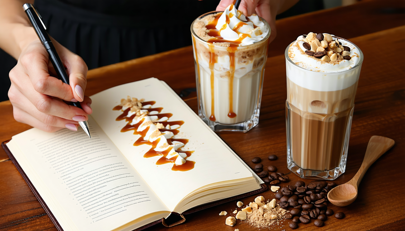 découvrez le carnet de recettes, votre guide incontournable pour des boissons gourmandes et les créations uniques du barista, alliant saveurs et savoir-faire.
