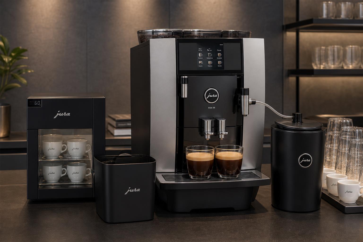 découvrez notre comparatif complet des modèles jura professionnelle x, we et giga pour choisir la machine à café idéale adaptée à vos besoins professionnels.