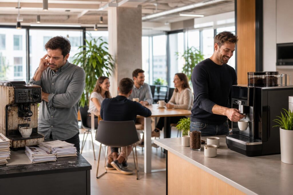 découvrez pourquoi louer une machine à café en entreprise est une solution plus économique et flexible que l'achat, avec des avantages financiers et pratiques adaptés à vos besoins.