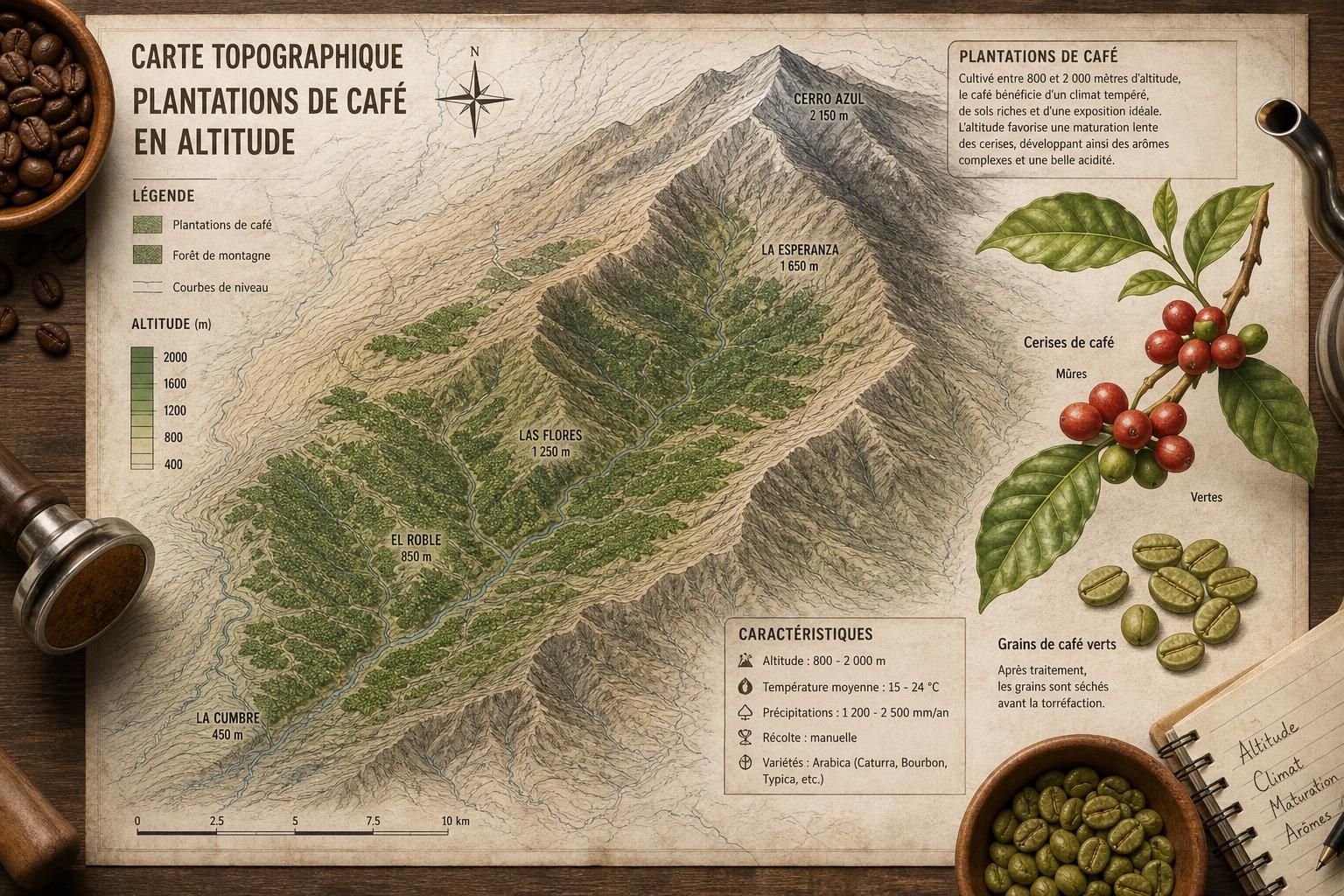 découvrez comment déchiffrer une étiquette de café de spécialité en comprenant les informations clés sur le terroir, le processus de production et l'altitude pour choisir votre café avec expertise.