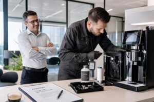 découvrez l'importance de l'entretien et du service après-vente dans un contrat de location de machine à café, pour garantir performance et durabilité.