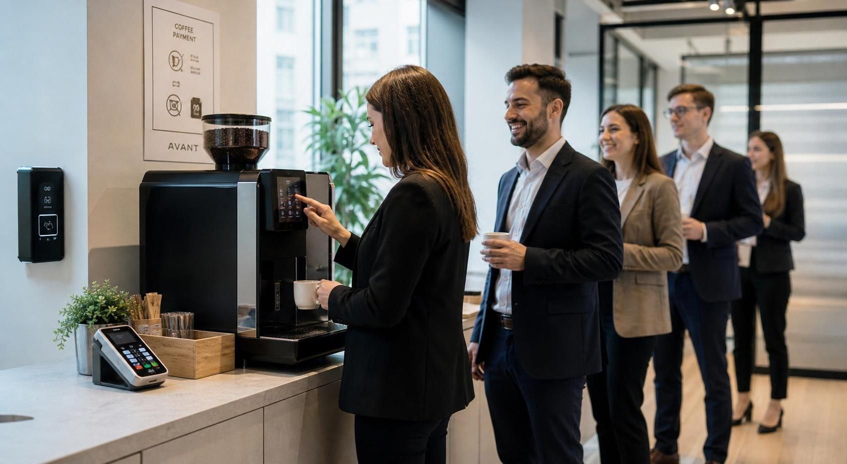 découvrez les différentes solutions de paiement pour machines à café en entreprise : badge, carte bancaire ou gratuité, pour une gestion adaptée à vos besoins.