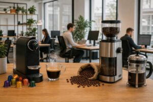 découvrez notre comparatif complet des solutions café pour bureaux : capsules vs grain. analysez les avantages, coûts et saveurs pour choisir l'option idéale.