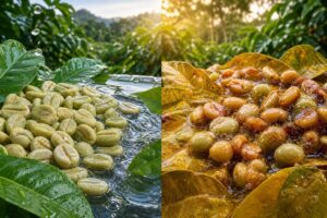 découvrez les différences entre les procédés de traitement du café : nature, lavé ou honey, et choisissez celui qui correspond le mieux à vos préférences gustatives.