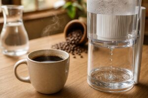 découvrez comment la qualité de l'eau influence le goût de votre café et pourquoi filtrer l'eau est essentiel pour une dégustation optimale.
