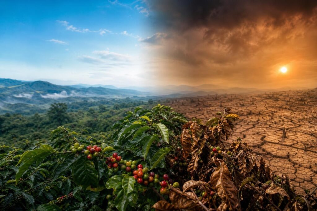 découvrez comment le réchauffement climatique menace la production et la qualité du café de spécialité, et explorez les solutions pour préserver cet avenir précieux.